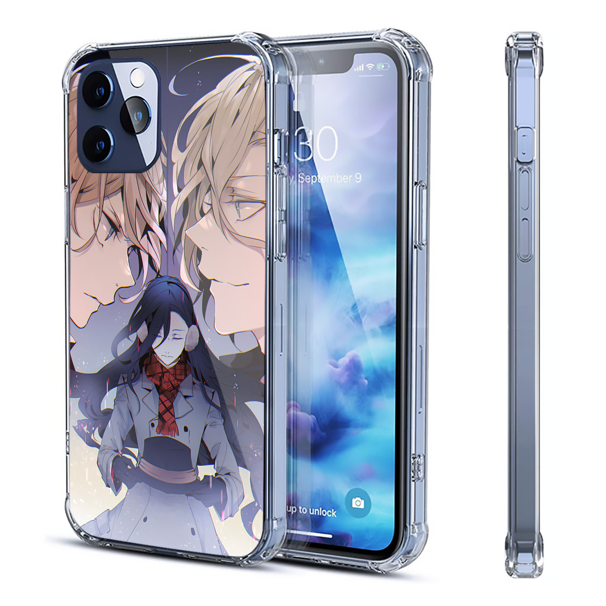 （画像用） 文豪ストレイドッグス Bungo Stray Dogs 【iPhone 12シリーズ対応】透明スマホケース（クリアソフトケース）